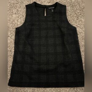 Black plaid tank top